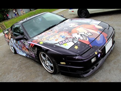 痛車 nissan 180SX ハルヒ - YouTube