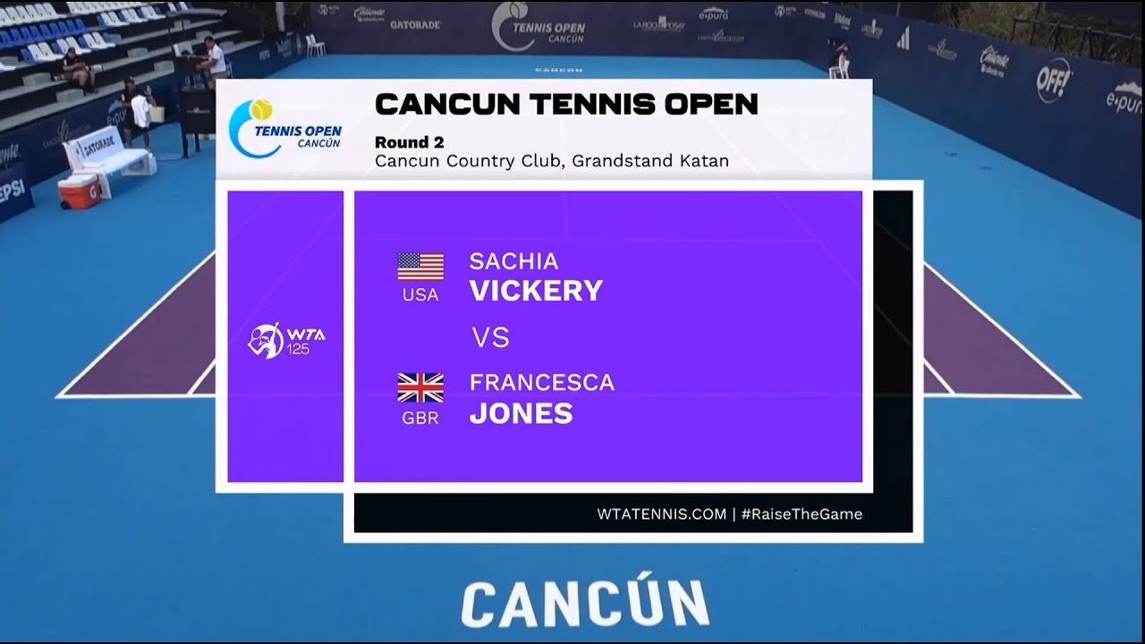 Sachia Vickery USA  vs Francesca Jones GBR