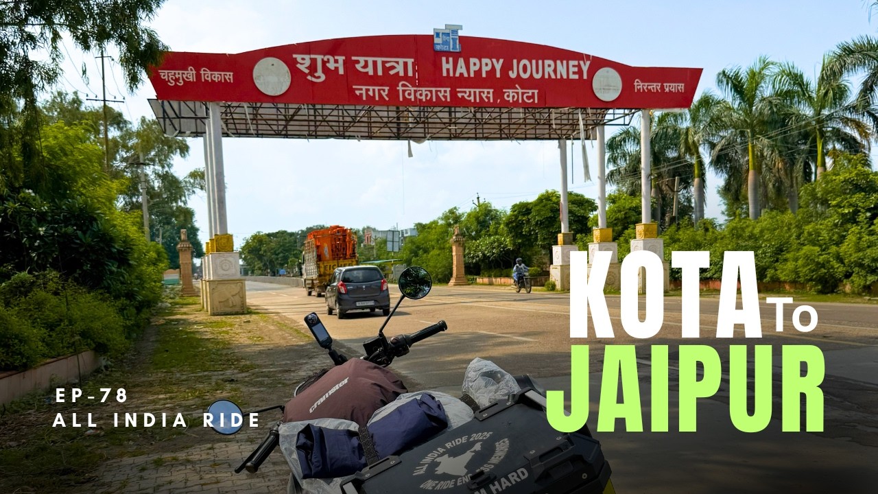 Leaving Hometown  | Kota to Jaipur Ride Begins! 🏍️ | EP-78 | All India Ride