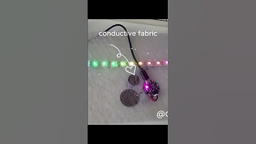 AMAZING conductive fabric buttons! #diy #ledlights #arduinoprogramming