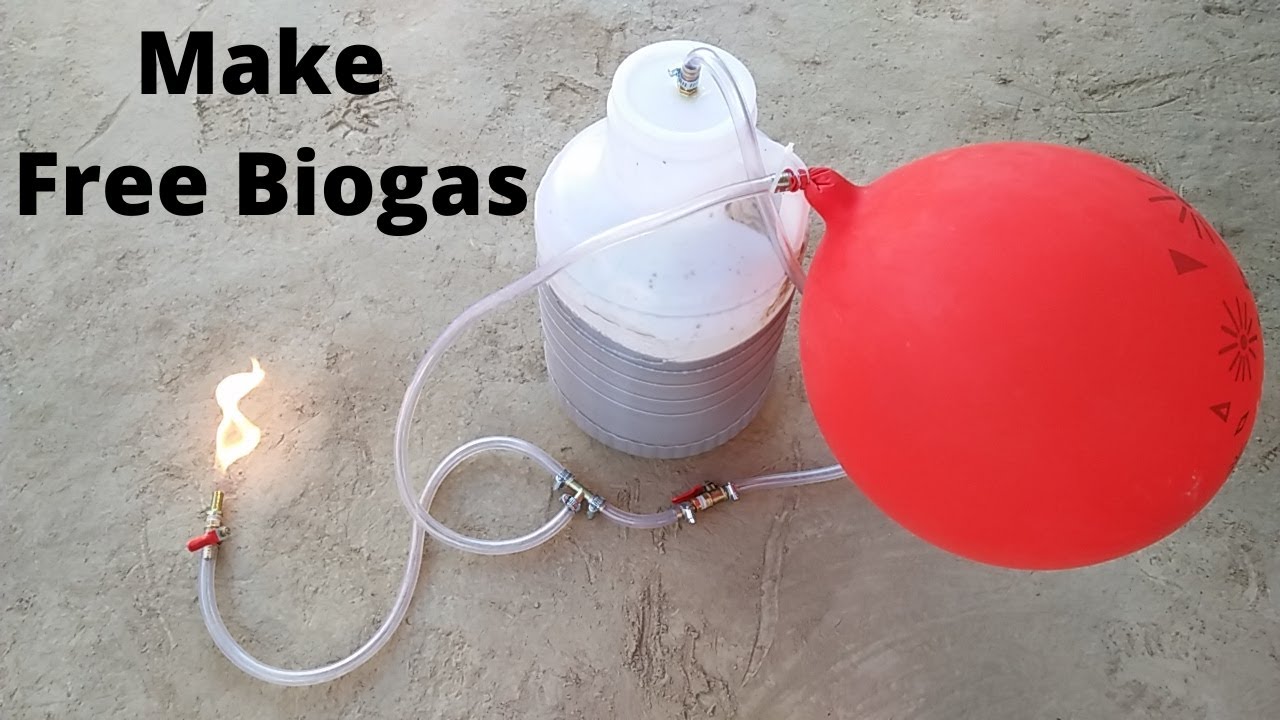 How To Make Free Gas from Vegetables waste Biogas plant From Cow Dung