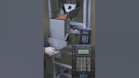 Pet Food Filling Machine -- Logical Machines S-4 weigh fill system demonstration: 4 oz dog treat
