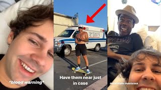 David Dobrik Rushes Ilya To Hospital - Vlog Squad Instagram Stories 12