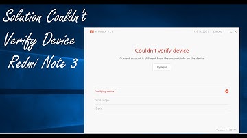 Solution for Could not Verify Device bootloader unlock error [ Redmi note 3 ]