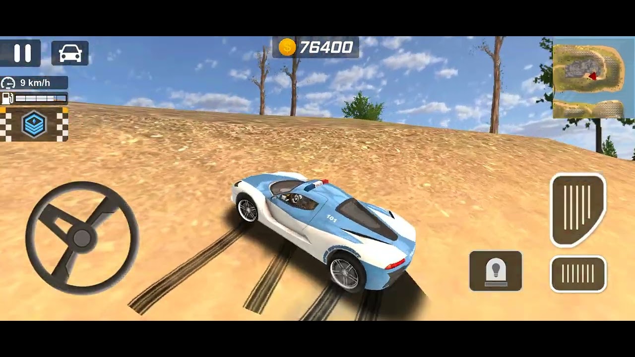 Police Car Chase Simulator 3D - Real City Cop Pursuit Android Gameplay #10 | Skeleton Play