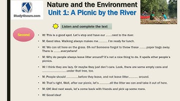 Listening English- Unit 1: A picnic by the river