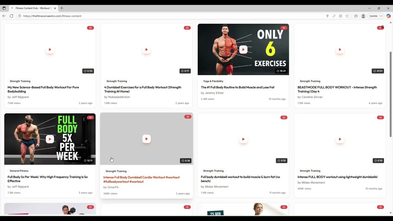 Fitness maestro Demo, the ultimate fitness community, personalized AI coaching platform