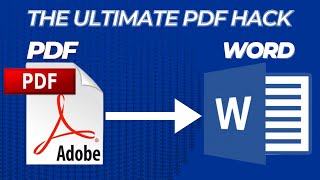 How to convert PDF to Word in 3 Minutes