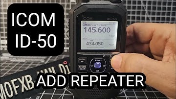 ICOM ID-50 Add Repeater