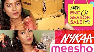 HOO My Favorite Shopping Haul.. Nykka Beauty shopping Haul in tamil / meeso dress and jewellery Haul