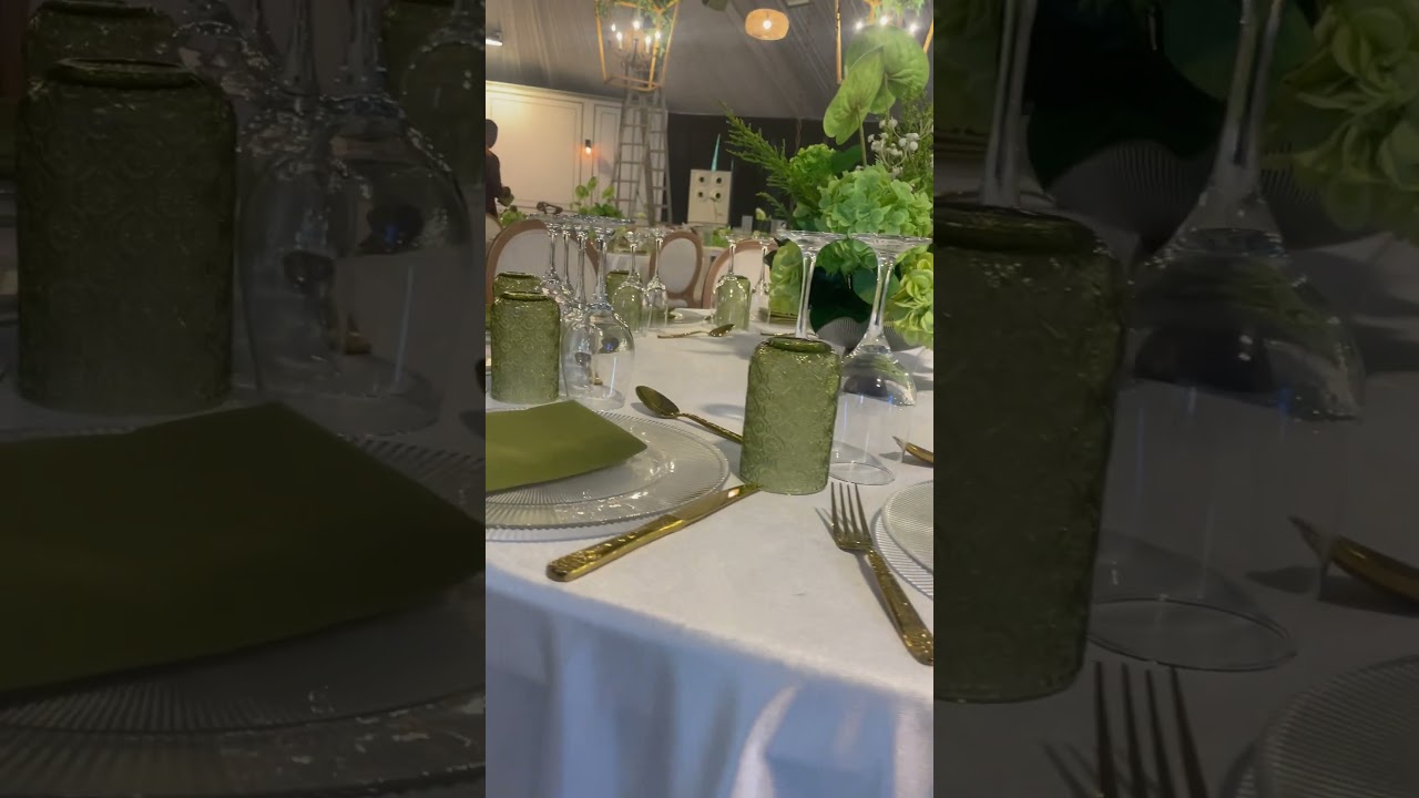 BEAUTIFUL DECOR AT ERIC&AKOSUA’s WEDDING CEREMONY 🎉 