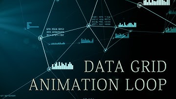 Futuristic digital network seamless loop animation + Alpha channel (After Effects + Plexus)