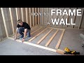 The Basics of Framing A Basement Wall