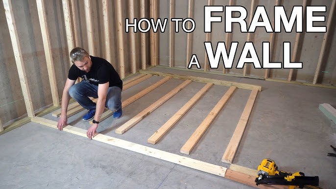 Framing an interior basement door in a floating wall - Home