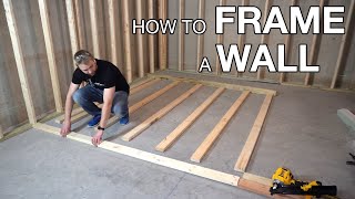 The Basics of Framing A Basement Wall