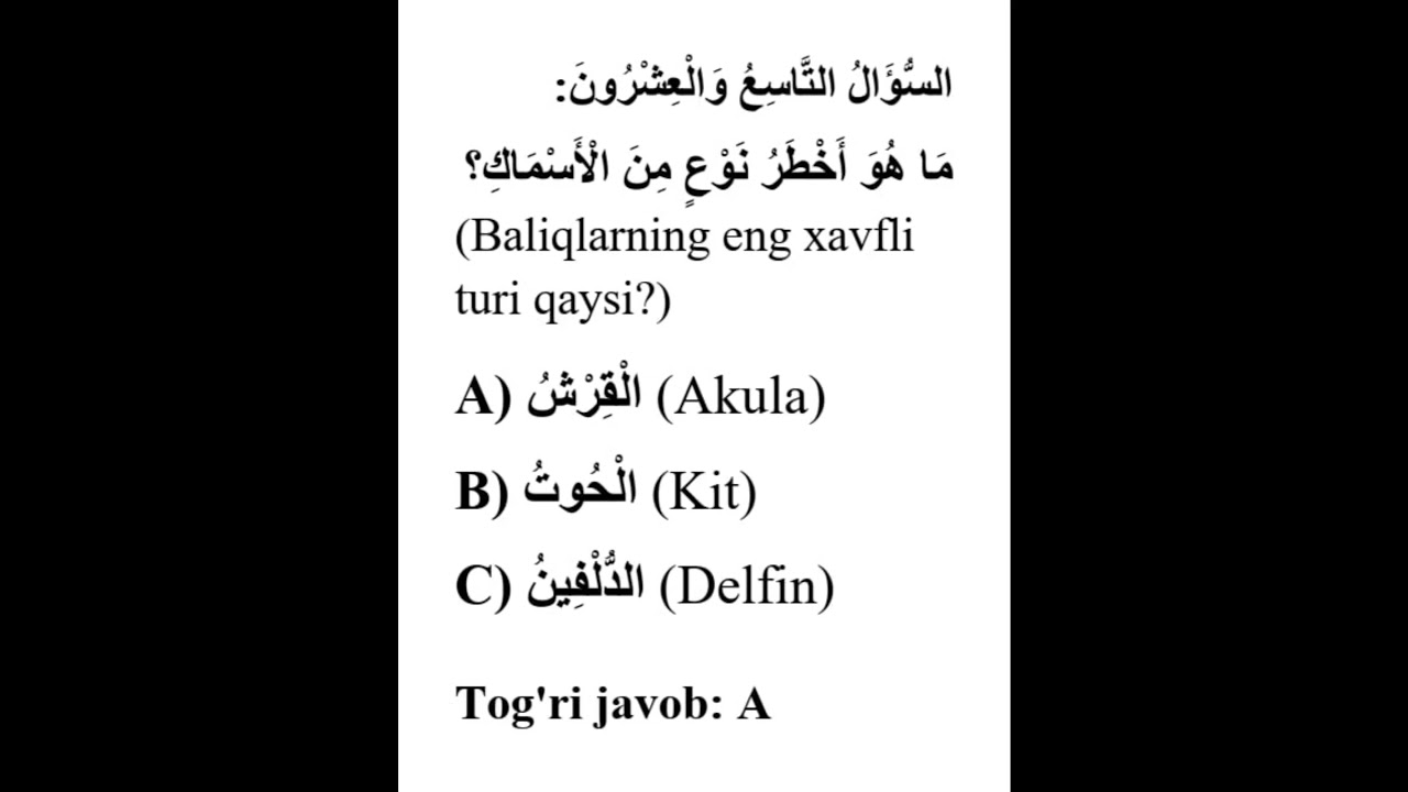 29  #cefr #arab tili #tinglab tushunish  #part1 #tarjima