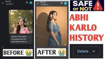 Google Gemini AI 2025 ✅ Delete Photo History | AI Safe or Not? 🤯 Retro AI Trend