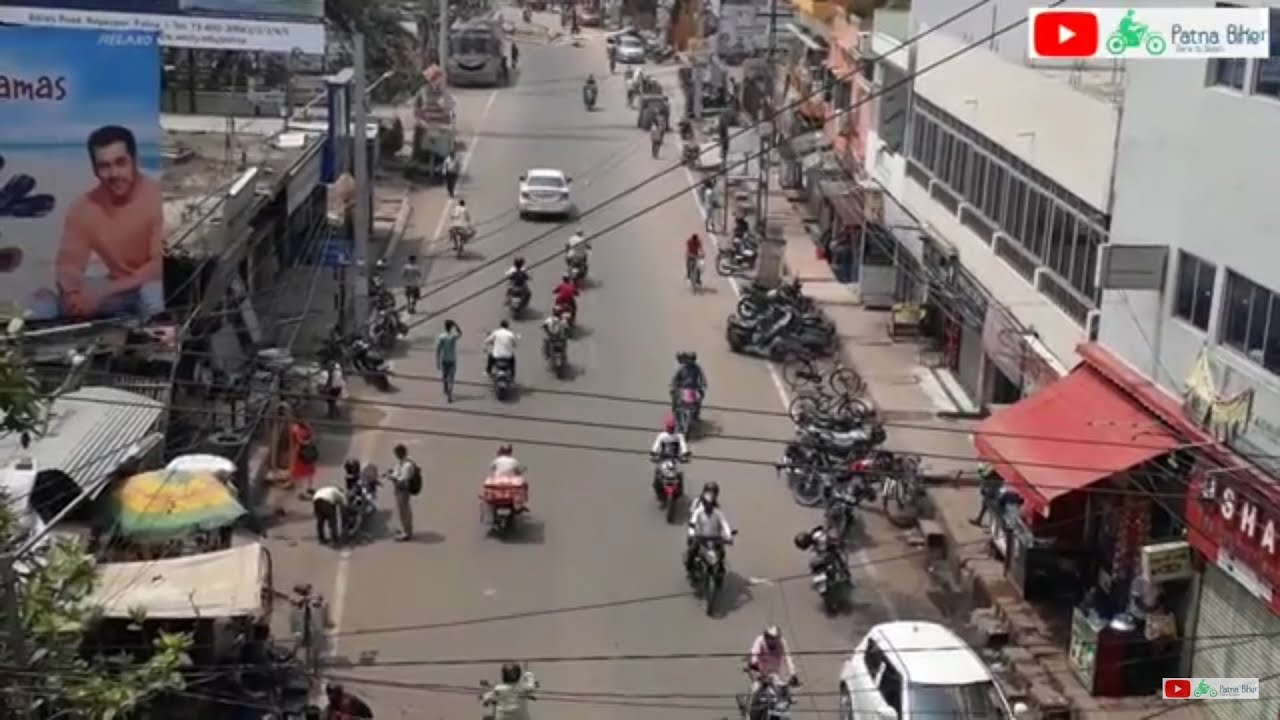 Daily Observation Vlog Patna #5. Kankarbagh Colony more. Top View. Slow Motion