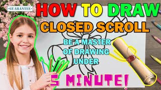 How To Draw Closed Scroll Design Step By Step Beginner Guide