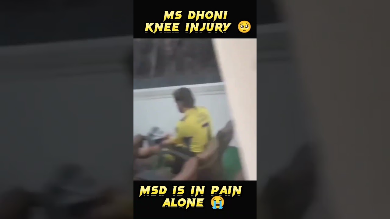 Dhoni knee injury 🤕 csk win status 💯ms dhoni emotional and sad 