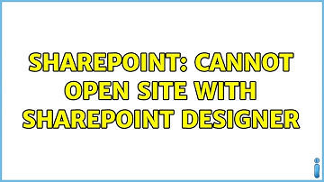 Sharepoint: Cannot open site with sharepoint designer (2 Solutions!!)