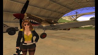 GTA SA. Curtiss P-40E Warhawk - 325th Fighter Group WWII - (MOD)
