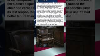 Famous RETIRED JUDGES COURTROOM CHAIR COLLECTS PENSION FOR 18 YEARS Wealth