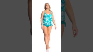 Beach House Plus Size Going Coastal Sarah Blouson Tankini Top Swimoutlet