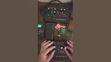 Linked Korg Monotribe into Korg Monotron Delay into Zoom G1X Four June 24th 2024