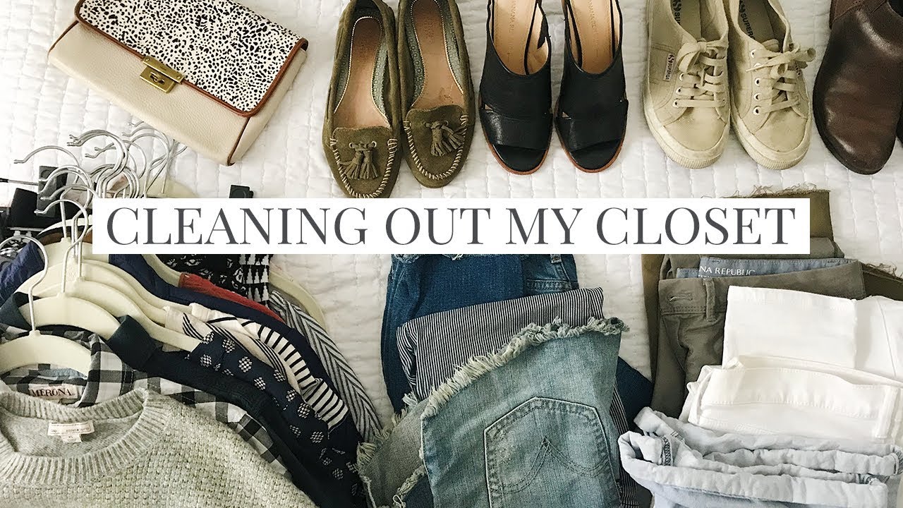 Cleaning Out and Decluttering My Closet - YouTube