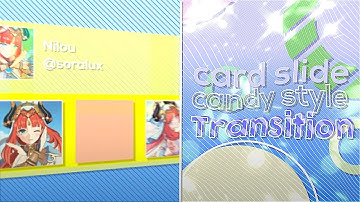 CARD SLIDE CANDY STYLE TRANSITION | AFTER EFFECTS