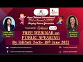 Free public speaking webinar by edparktech x ayeshashaik edtech services webinar