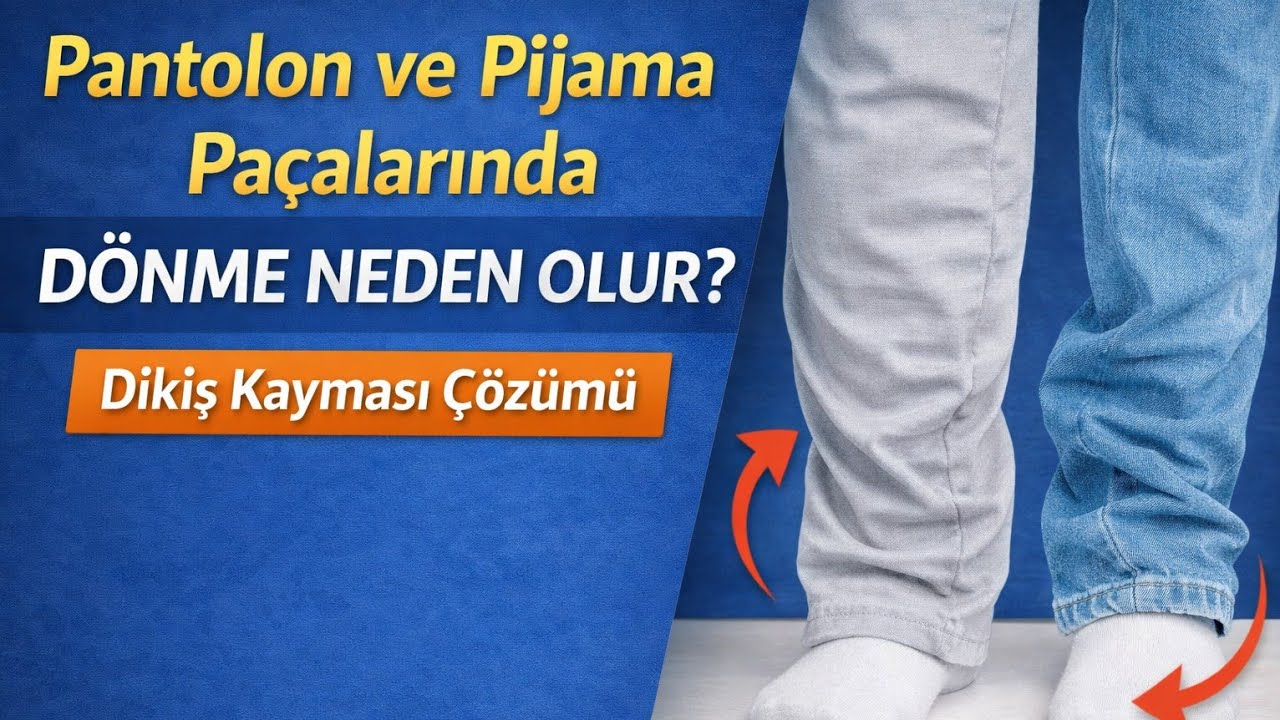 Pantolon ve Pijama Paçalarında Dönme Neden Olur? | Dikiş Kayması Çözümü