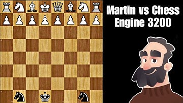 Can Chess Engine (3200) Beat Martin With only Two Knights?