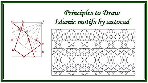Correct steps to draw Islamic pattern