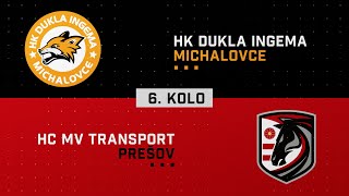 6.kolo HK Dukla INGEMA Michalovce - HC MV Transport Prešov HIGHLIGHTS