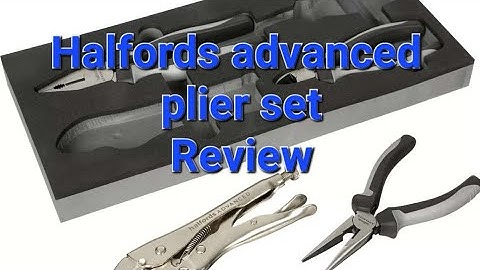 Halfords Advanced 4 Piece Plier Set Modular Tray Review 🛠