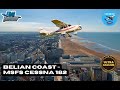 Cessna explores the belgiandutch coastline  from koksijde to vlissingen  msfs20 ultra settings