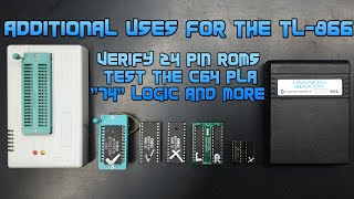 MiniPro TL-866ii universal programmer additional uses - C64 PLA, 2364 DIP24 and logic testing