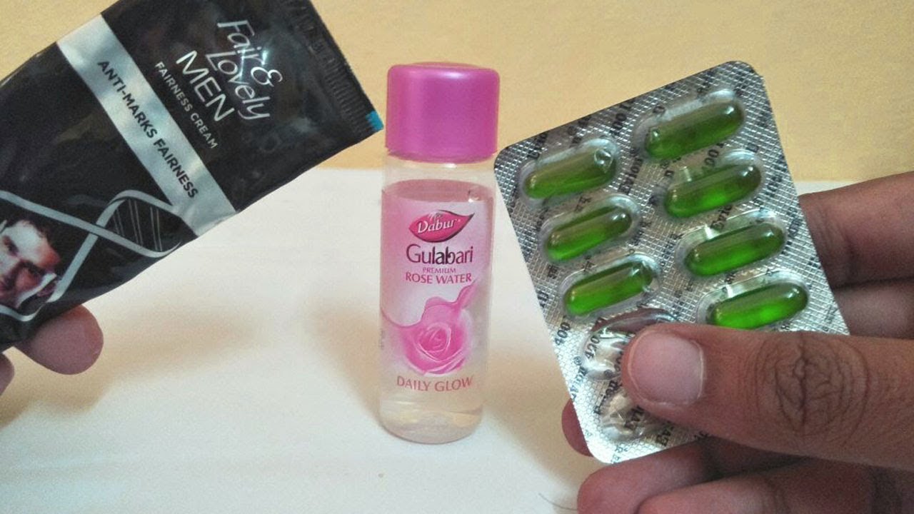 Fair& Lovely, Rose Water& Vitamin E Capsule Natural Glowing Makeup