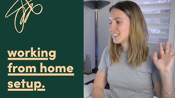 Temporary workstation setup while working from home (Desk Tour)