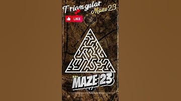 Triangular mazes Maze 23 #hiddenpuzzles #mazes