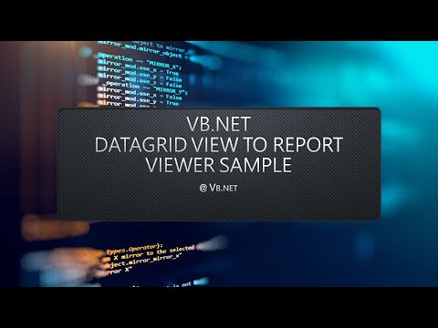 VB.net Datagridview To reportviewer