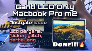 Ganti LCD ONLY Macbook Pro m2 A2338 | truetone aman👍🏼🔥