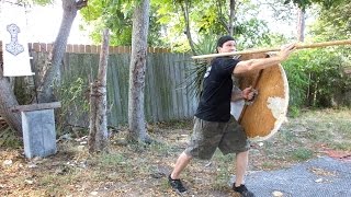 Viking Spear And Shield Ep.2 How To Do Thrands Overarm Throwing Spear Slide