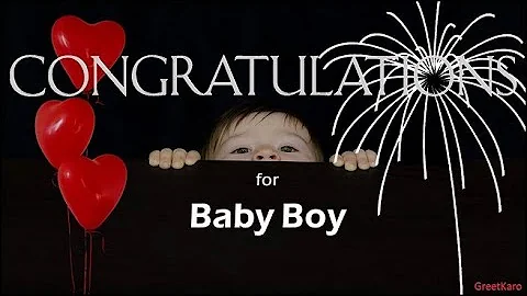 Congratulations message for Parents on getting Baby Boy