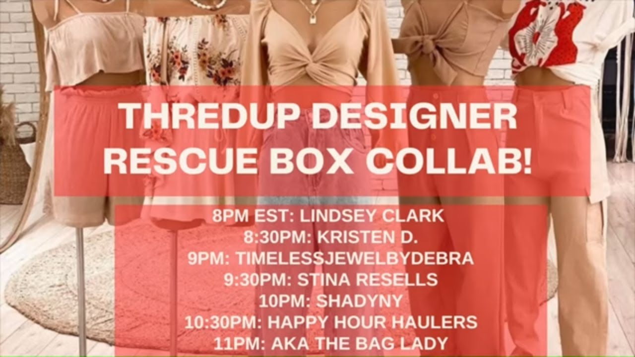 ThredUP LOUIS VUITTON Rescue Box Unboxing Collab! 