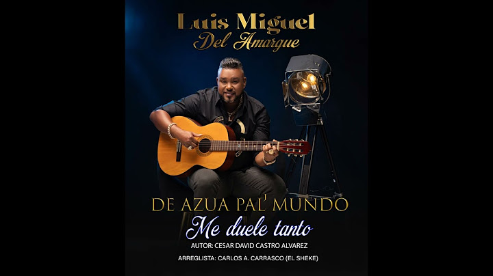 Luis Miguel Del Amargue - ME DUELE TANTO