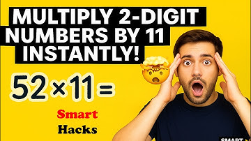 Multiply 2-Digit Numbers by 11 in Seconds | Mind-Blowing Math Trick! 🤯