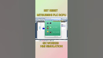 SET RESET mitsubishi PLC GX Works3 Shorts #mitsubishi #automation #shorts #shortvideo  #plc